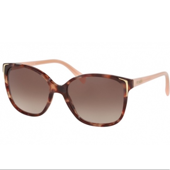 Prada Sunglasses Spotted Brown Pink